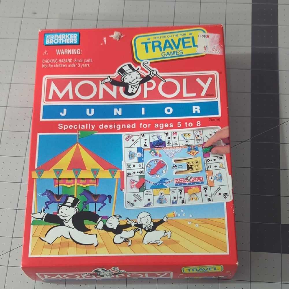 Monopoly Junior Travel Game - Red by Parker Brothers